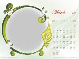 2014年日历3月