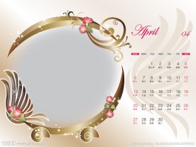 2014年日历4月