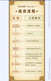 房地产选房流程X展架