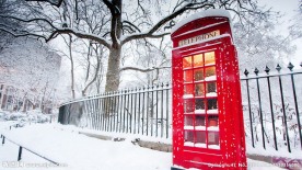 雪花 雪地邮筒路边
