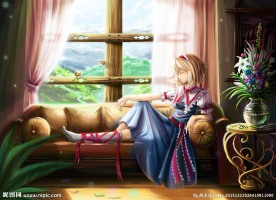 手绘动漫美女