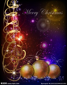 动感光线圣诞节背景