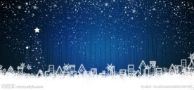 圣诞雪花蓝色背景
