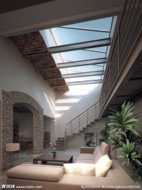 客厅 天窗 复古