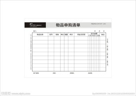 物品申购单