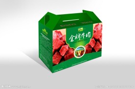 金牌牛肉 礼盒箱（平面图）