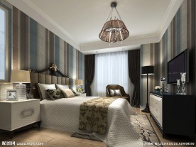 现代卧室效果图