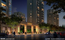 幸福景园夜景效果图