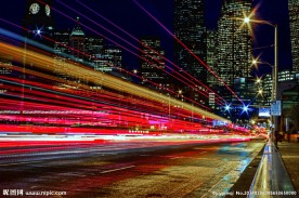 速度夜景城市图片