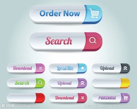 网页菜单表单按钮图标