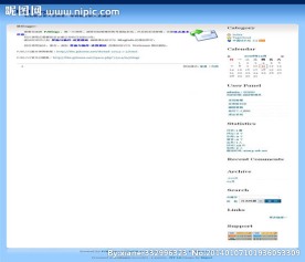 蓝色简洁模板