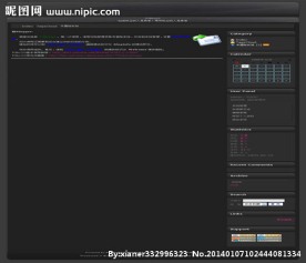 黑色风格模板