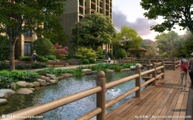 河边小区环境设计效果