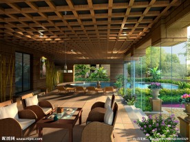 别墅游泳池室内环境