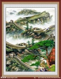 万里长城 迎客松
