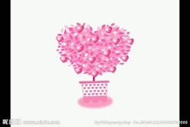 爱心花盆视频素材