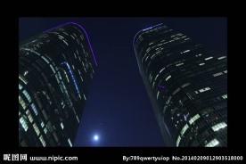 夜景楼宇光效视频