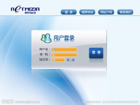 网页登陆界面
