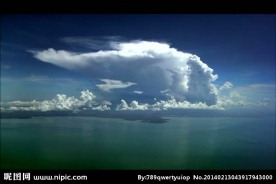 海上云彩背景视频素材