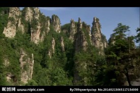 山水风景画视频素材