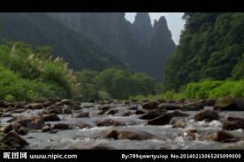 山水风景画视频素材