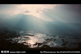 山水风景画视频素材