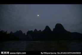 山水风景画视频素材