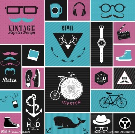 时尚男性潮流图标