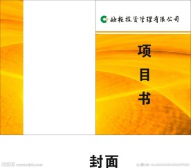 项目书封面