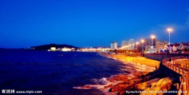 海滩夜景