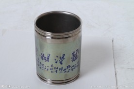 钛笔筒 笔筒 钛工艺