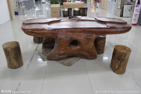 茶桌 黄杨木茶几