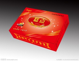 糕点红色彩箱