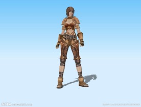 游戏美女3D模型