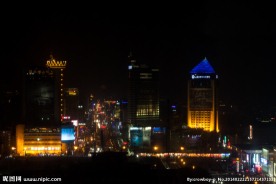 武林广场延安路夜景
