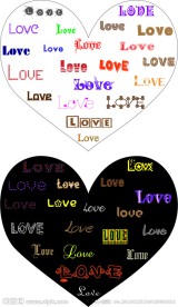 LOVE艺术字