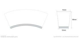 9盎司纸杯展开图