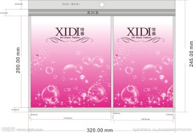 彩色气泡底纹包装