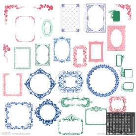 花边画框相框边框
