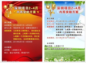 奖励海报