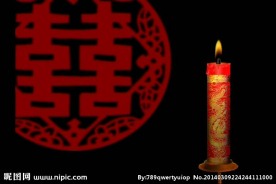 婚礼喜字蜡烛背景视频