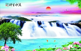 自然景观山水画