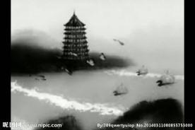 水墨风景画视频素材