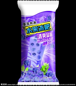 清爽蓝莓雪糕