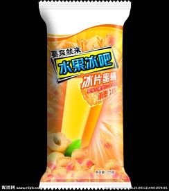 冰片蜜桃雪糕