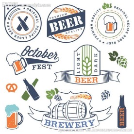 啤酒商标图标设计