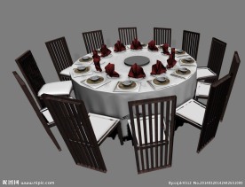 餐桌椅模型