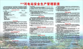 电站安全生产管理职责