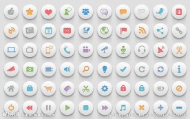 浮动圆形图标素材