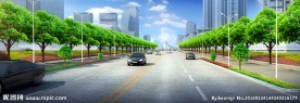 道路效果图